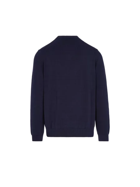Sweter o kroju regular fit z mieszanki bawełny Lacoste niebieski