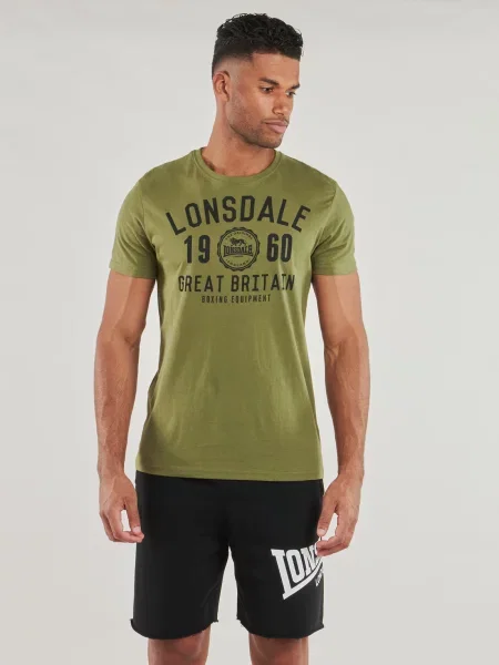 LONSDALE Majica Bangor kaki crna