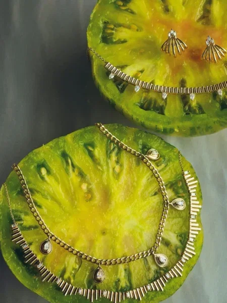 Colier Dana Rebecca Designs galben