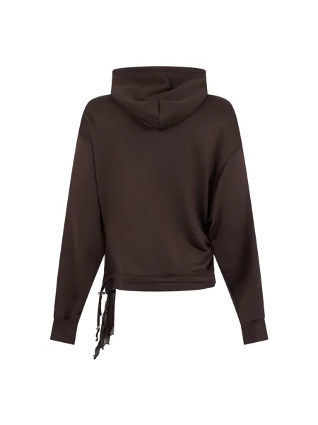 Bluza z kapturem Diesel z kapturem brązowa