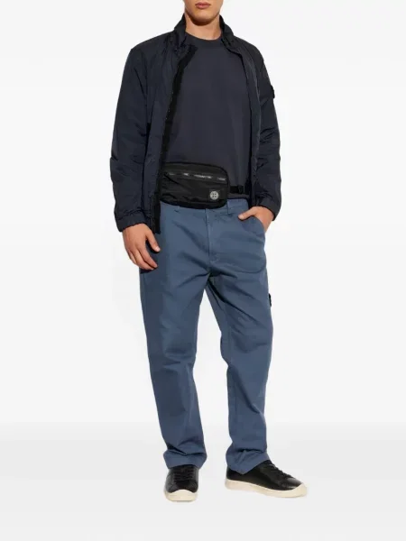Hanorac Stone Island cu strasuri albastru