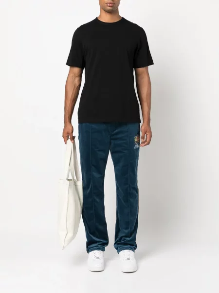 Siuvinėtos bėgimas kelnės Rhude velvetinės mėlyna