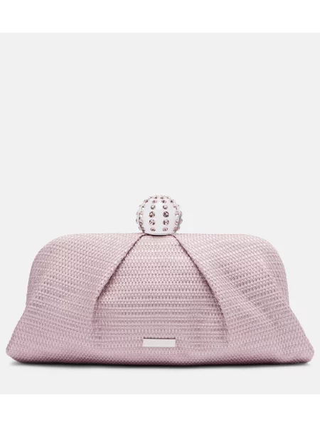 Platno pisemska torbica Aquazzura roza