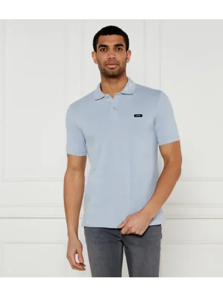 Calvin Klein Polo | stretch pique albastru