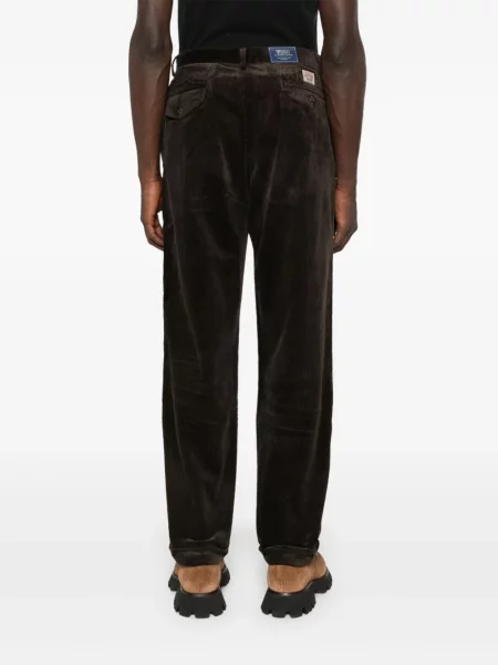 Pletena plisirana kapa Polo Ralph Lauren smeđa