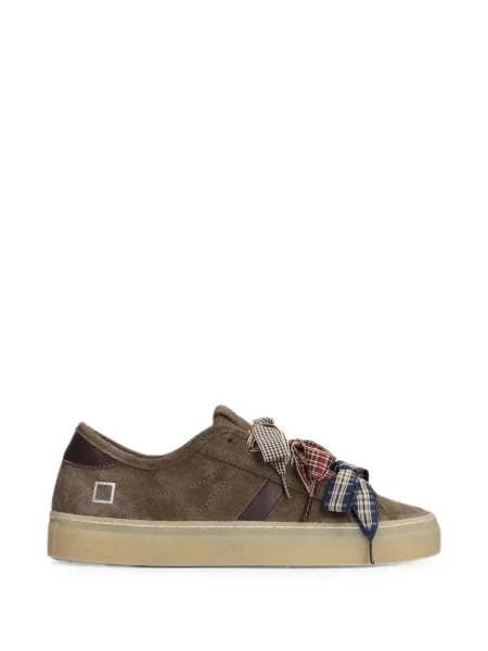 Sneakerși D.a.t.e. cu funde din piele de căprioară maro