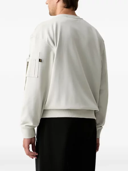 Hanorac cu fermoar Alpha Industries cu broderie
