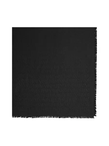 Szal Saint Laurent wełniana czarna