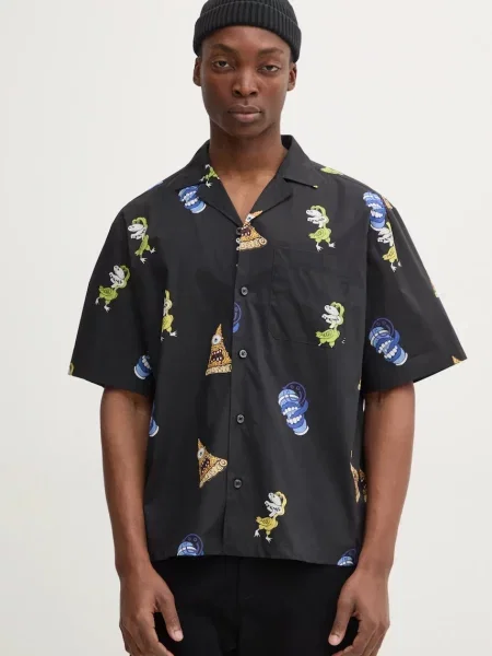 Hugo Blue camasa din barbati relaxed negru