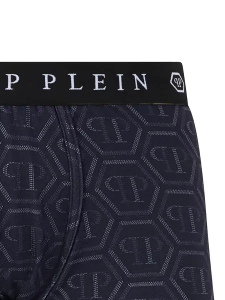 Boxeri Philipp Plein cu imagine albastru