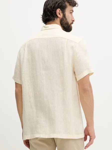 Lacoste férfi vászon ing sárga