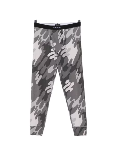 Lung șosete Tom Ford cu imagine cu model camuflaj gri