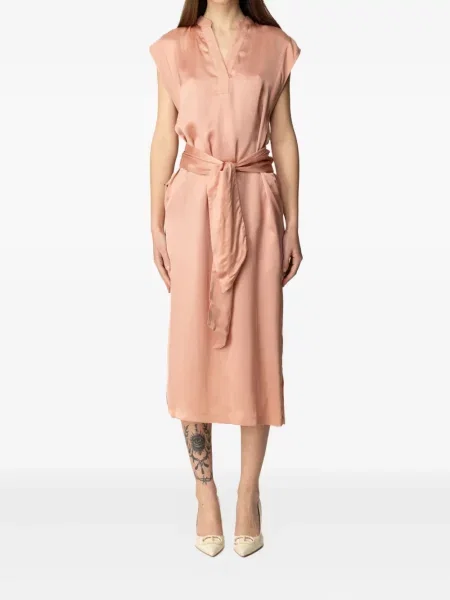 Rochie midi Twinset până la genunchi de costum roz