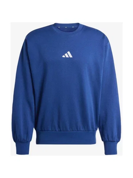 Bluza adidas Essentials Feelcozy Fleece niebieska S biała