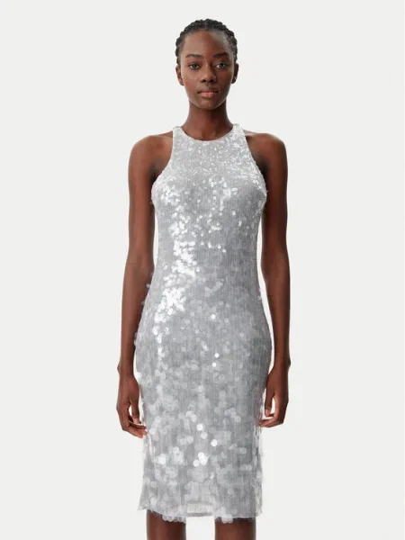 Patrizia Pepe Rochie cocktail gri