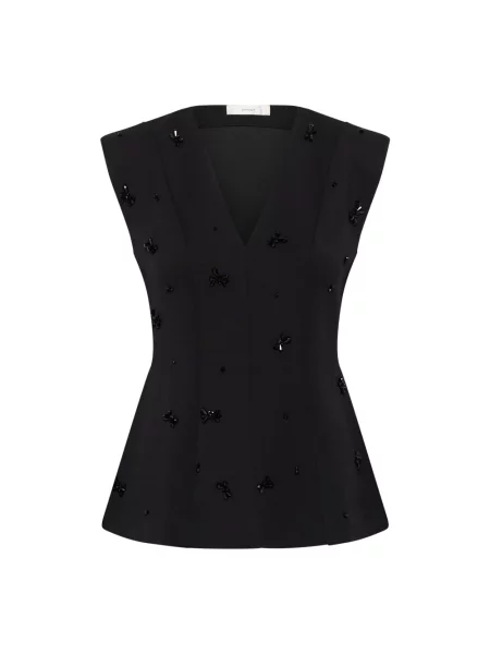 Top Inwear z cekinami czarny