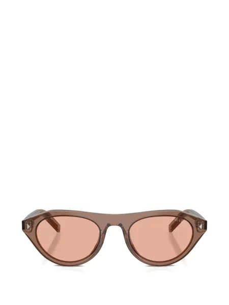 Ochelari de soare Prada Eyewear cu imprimeu geometric maro