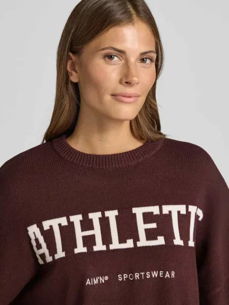Sweter z dzianiny o kroju oversized z mieszanka Aim'n