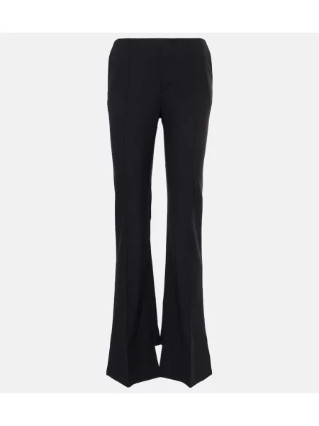 Pantaloni Chloé cu talie înaltă negru