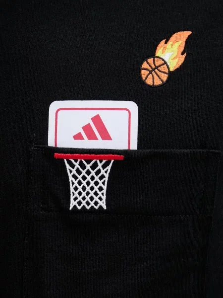 Мини футболка Adidas с вышивкой