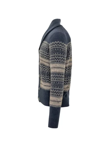 Gulerat cardigan Brunello Cucinelli albastru