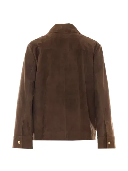 Geacă 's Max Mara din piele de căprioară maro