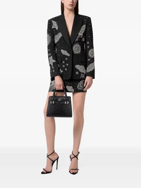 Fusta mini Philipp Plein negru