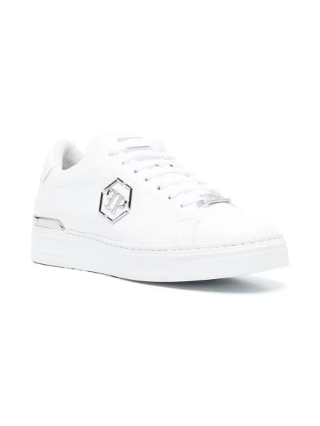 Sneakersy Philipp Plein skórzane białe