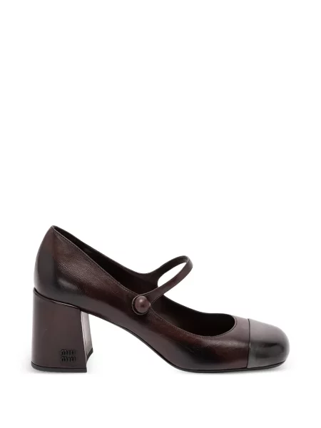 Pantofi cu toc Miu Miu maro