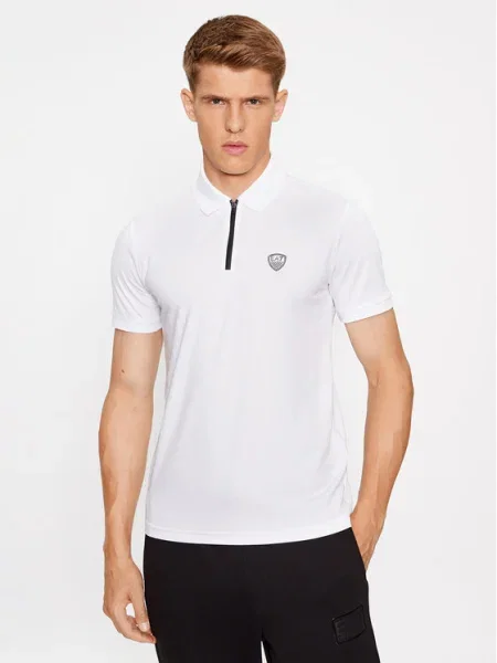 Emporio Armani Tricou polo PJRGZ alb