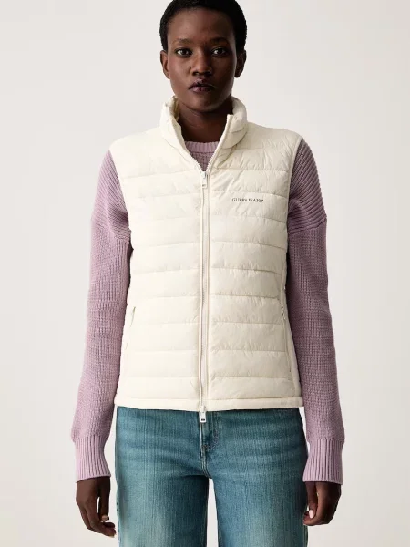 Guess Jeans vestă pentru femei bej