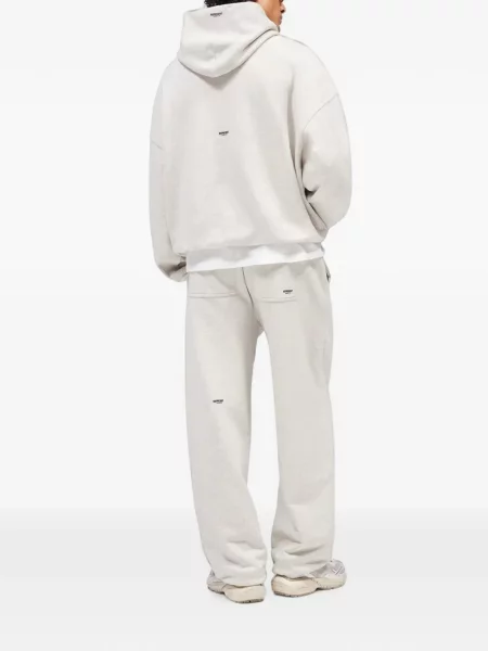 Pantaloni Represent alergare alb