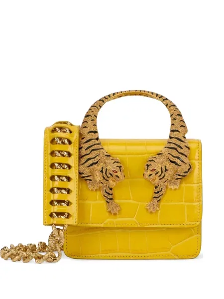 Geantă Roberto Cavalli mini verde