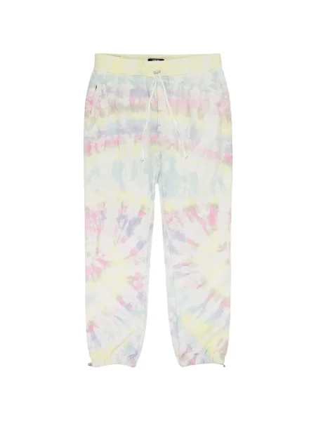 Pantaloni Amiri tie dye cu legături alergare galben