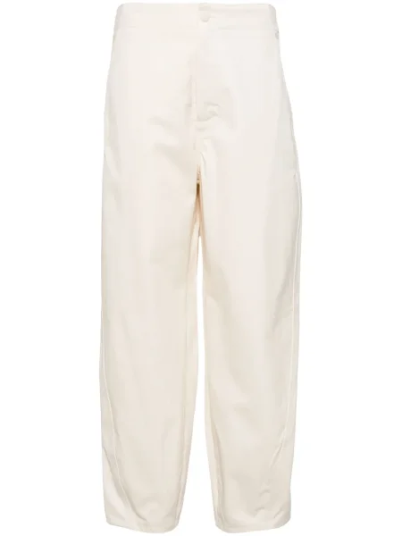 Pantaloni Yves Salomon alb
