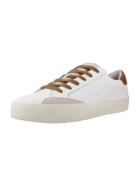 Sneakersy Sun68 skórzane w miejskim stylu białe