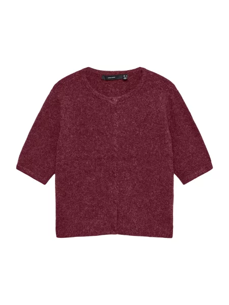 VERO MODA Geacă tricotată VMDOFFY vin roșu