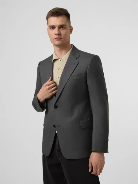 Вовняний Блейзер Emporio Armani сірий