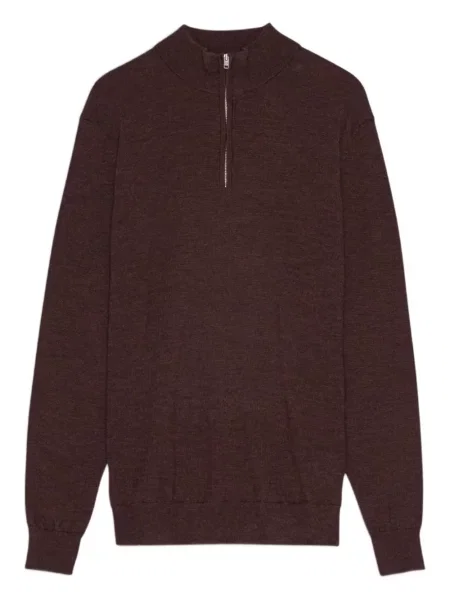 Sweter Nn07 wełniany brązowy