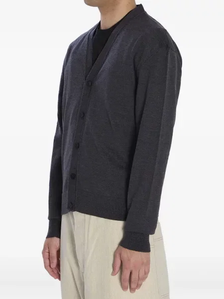 Cardigan Jacquemus cu broderie gri