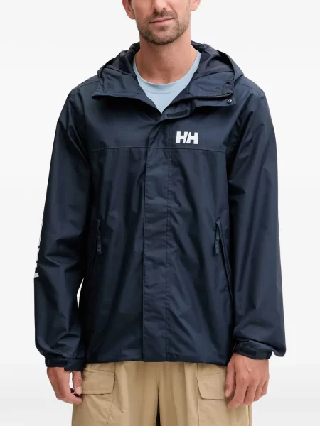 Geacă Helly Hansen cu glugă cu imagine albastru