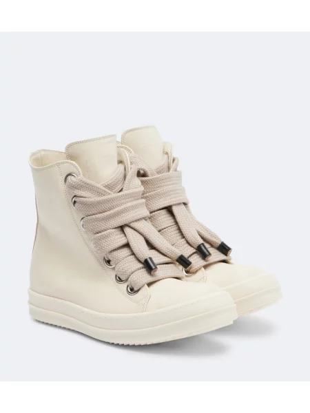 Sneakerși Rick Owens din piele alb