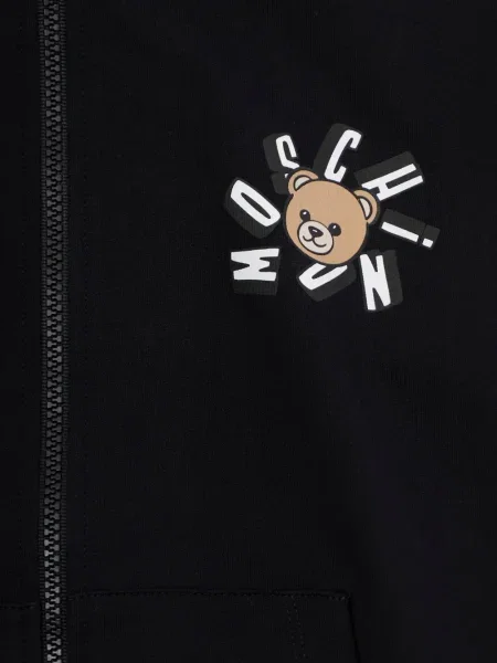 Bluza z kapturem dziecięca Moschino czarna