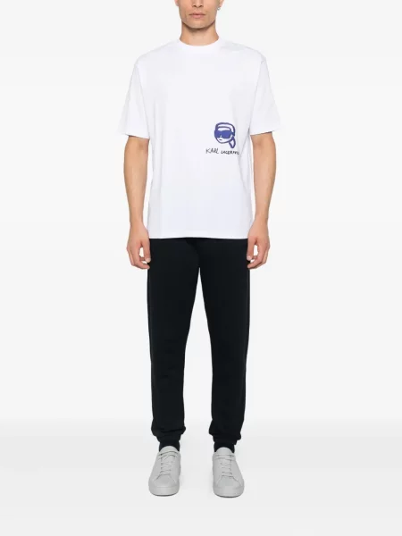 Tricou Karl Lagerfeld cu imagine alb