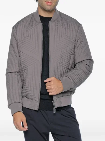 Matlasat geacă bomber Armani Exchange gri