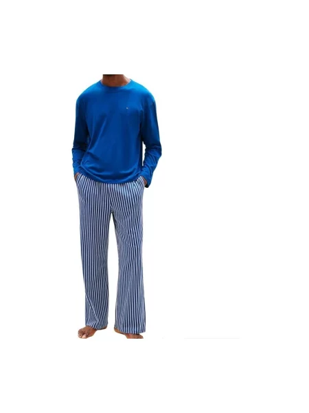Pijamale Tommy Hilfiger albastru