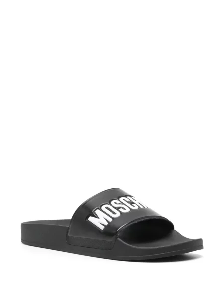 Papuci Moschino cu autograf negru