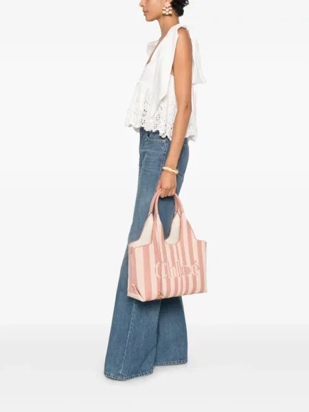 Geantă shopper Chloé roz