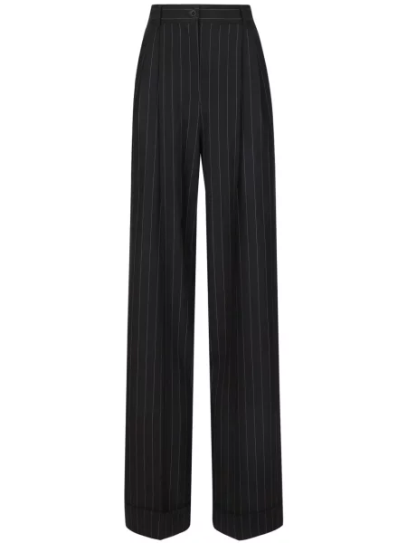 Pantaloni Dolce & Gabbana cu dungi negru