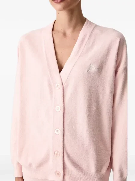 Cardigan Guess cu autograf roz